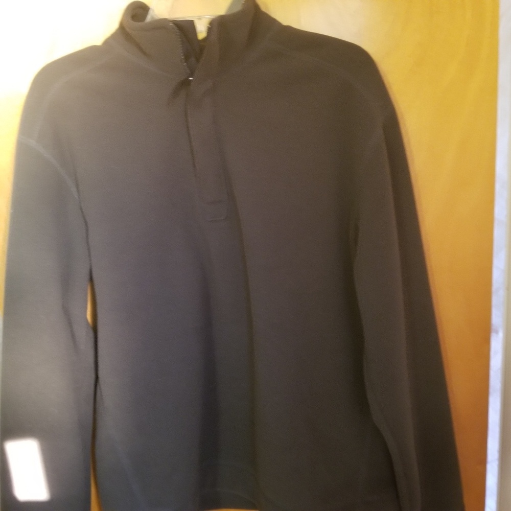gray mock neck fleece from the Gap